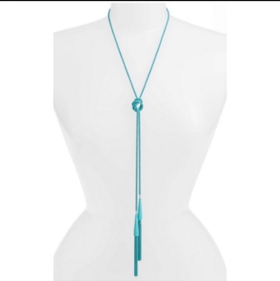 Kendra Scott Phara Aqua Wrap Necklace - Picture 2 of 6